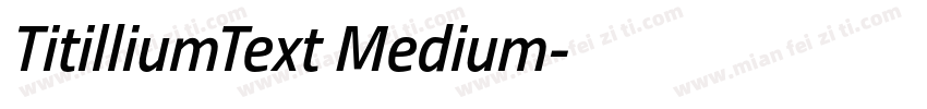 TitilliumText Medium字体转换